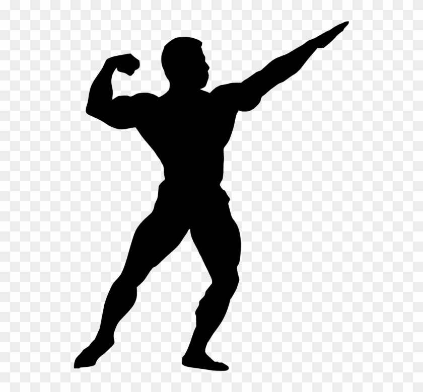 01 Bodybuilding Silhouette Png - Body Builder Silhouette Clipart #6010986