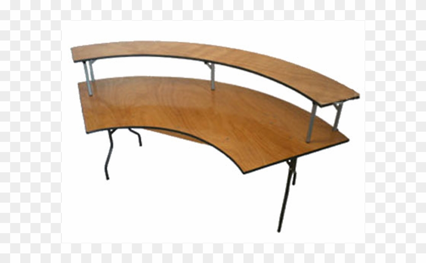 Serpentine Bar Table - Catering Clipart #6011273