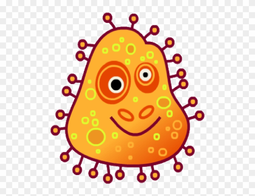 Orange Bug Clip Art - Germs Clipart Png Transparent Png #6011482