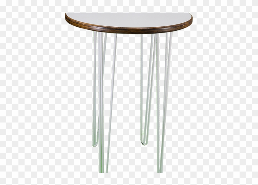 2016 White Hairpin Bar Table - End Table Clipart