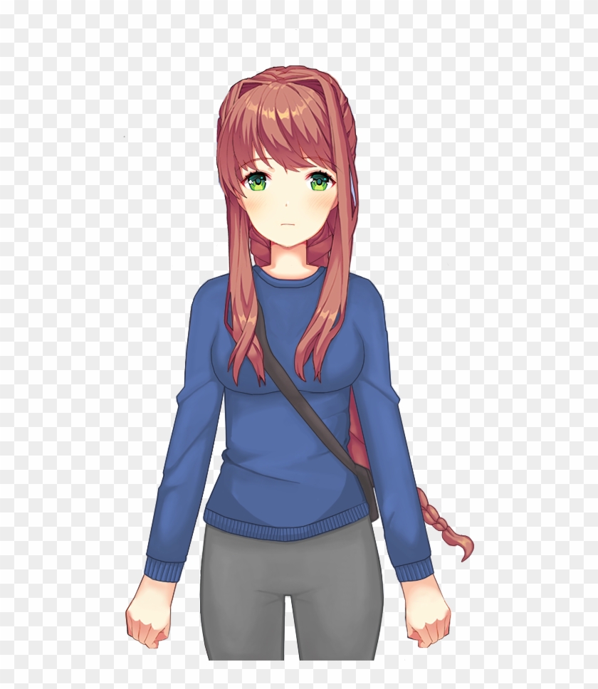 Monika Png Normal Picture Library - Doki Doki Monika Sexy Clipart