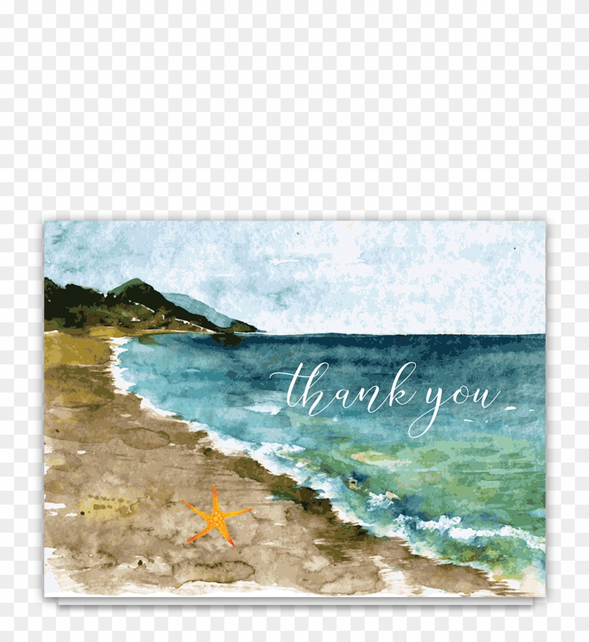 Dibujo Acuarela Del Mar , Png Download - Thank You Card Ocean Clipart