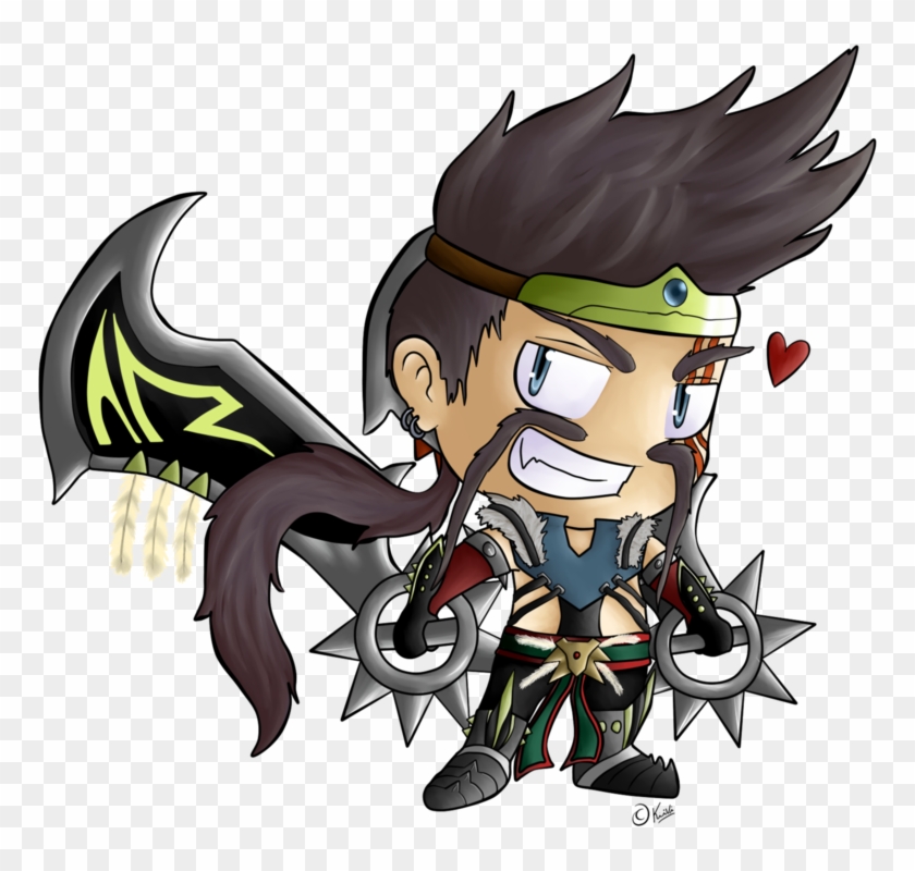 League Of Legends - League Of Legends Chibi Draven Clipart #6013150