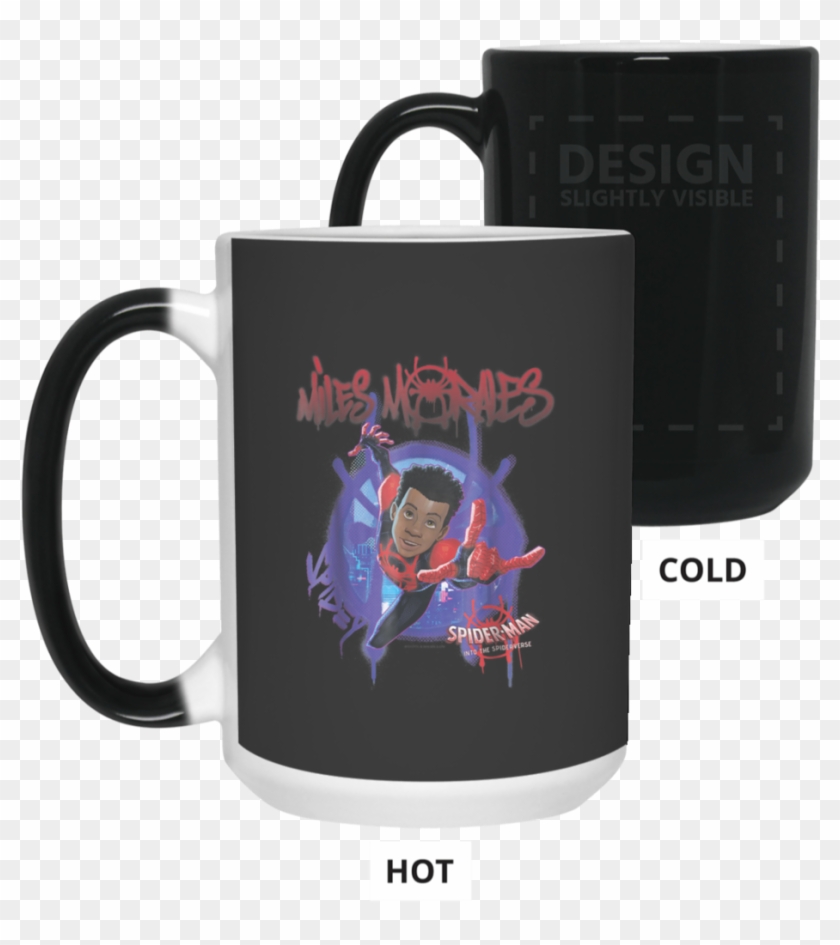 Man Spiderverse Miles Morales Splat Color Changing - Mug Clipart