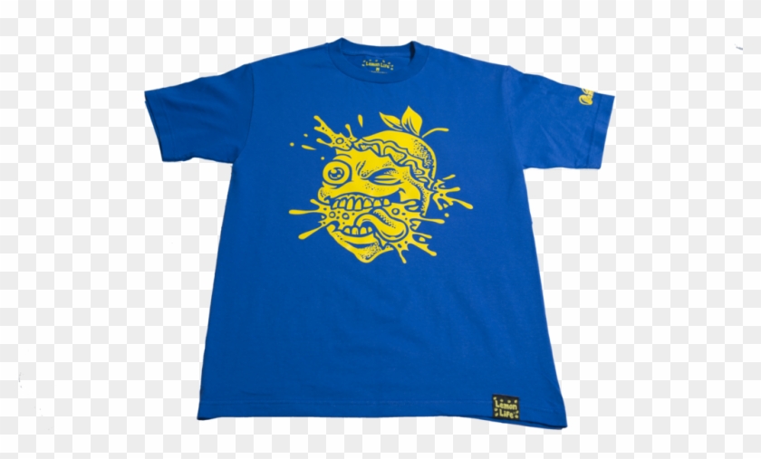New Color The "lemon Splat" T-shirt In Blue - Active Shirt Clipart #6013382