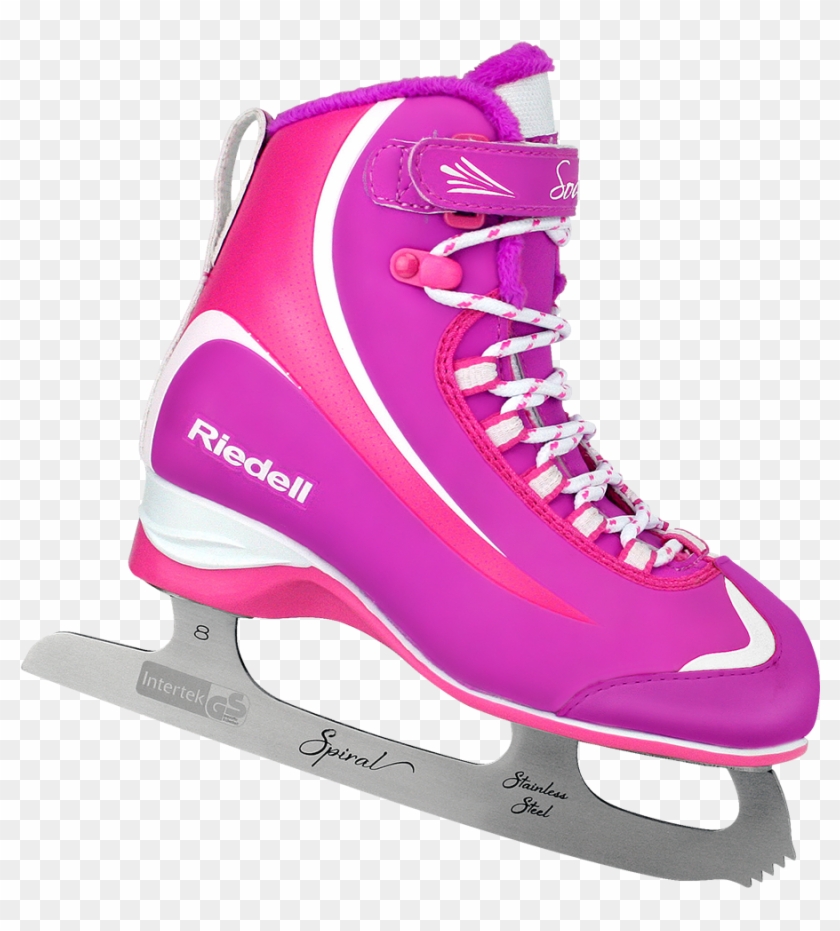 Riedell Model 615 Soar Jr - Pink Ice Skate Boots Clipart