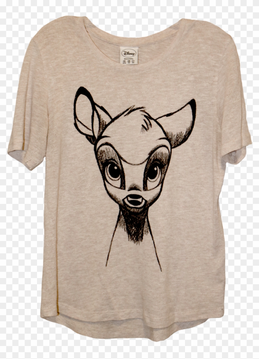A Tan Long Sleeve Shirt Of Bambi - Llama Clipart #6013735