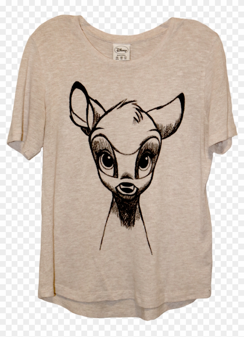 A Tan Long Sleeve Shirt Of Bambi - Llama Clipart
