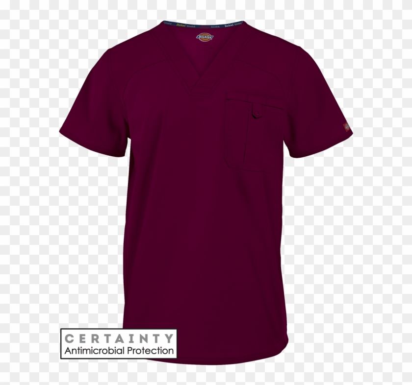 Dickies Eds Signature Stretch Scrubs Men's V-neck Top - Active Shirt Clipart #6013896