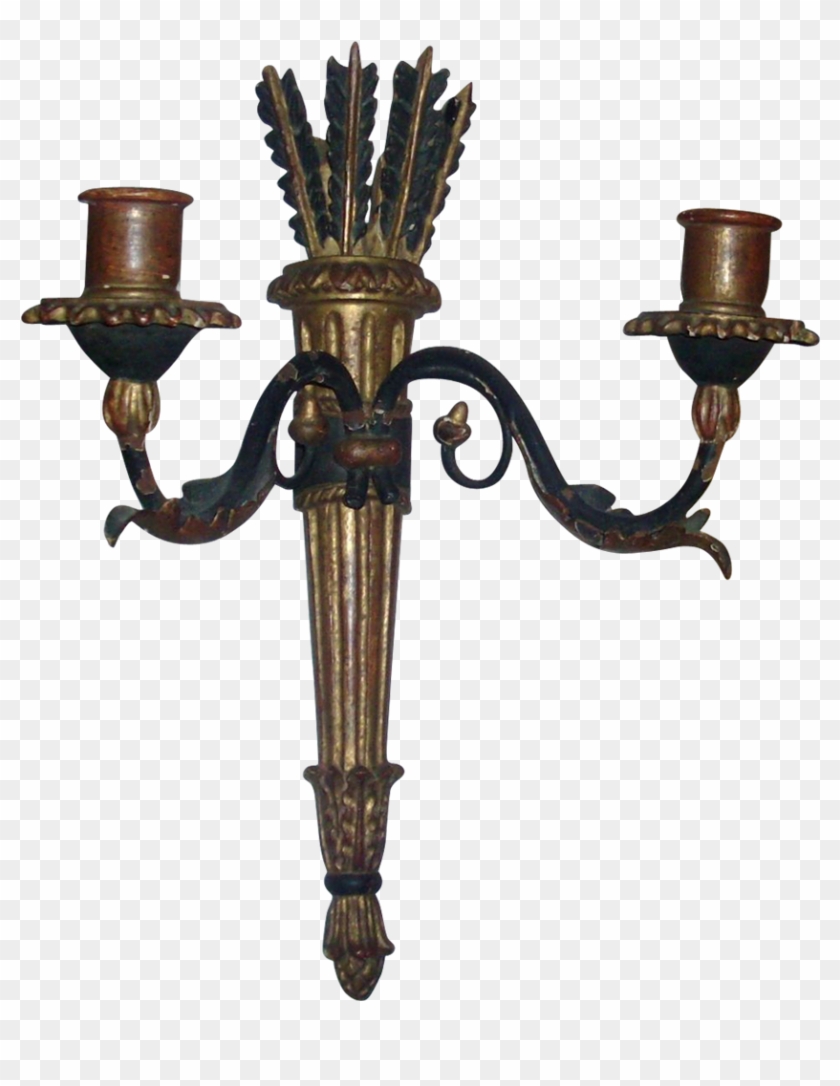 Light Fixture, Light, Sconce, Metal Png Image With - Antique Clipart #6013907