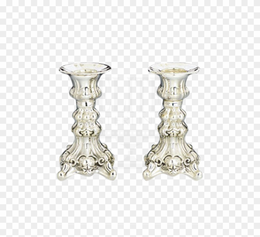 Close Charenko Mini Silver Candlestick Set - Table Clipart