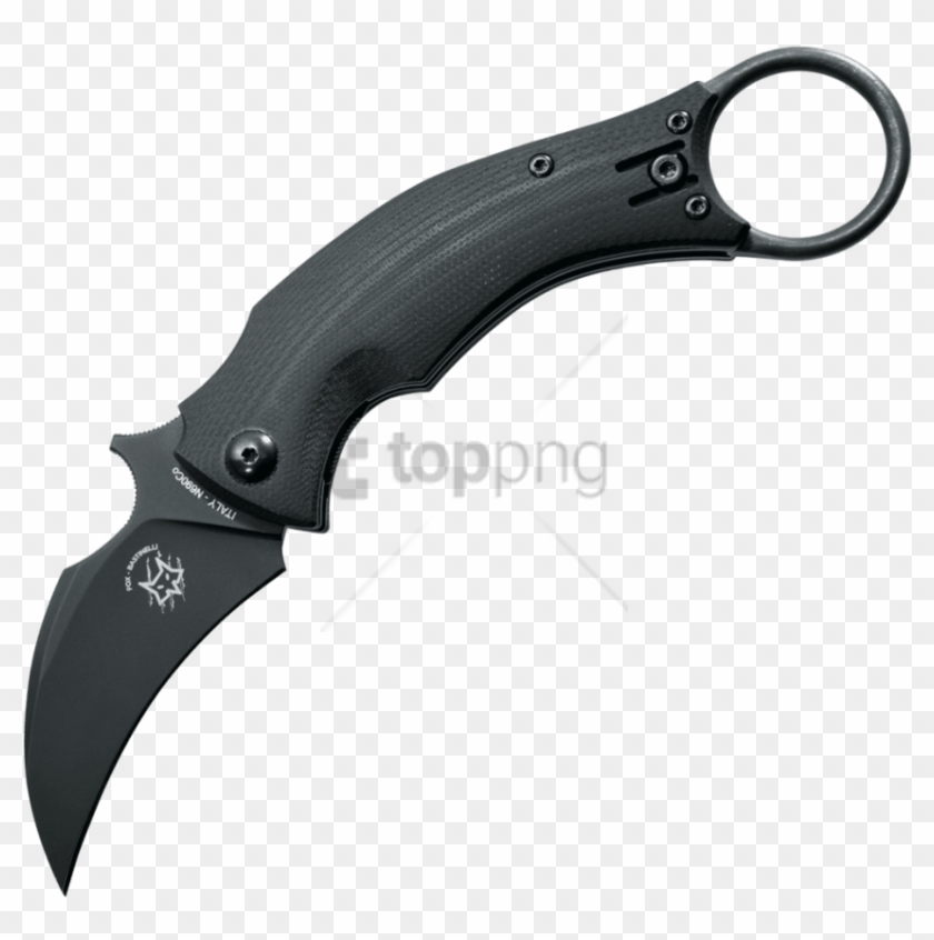 Fox Knives Black Bird Png Image With Transparent Background - Fox Knives Black Bird Clipart #6014457