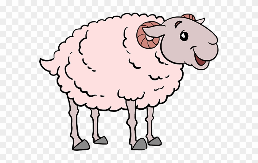 Scroll Easy Drawings, Easy Designs - Draw A Sheep Clipart