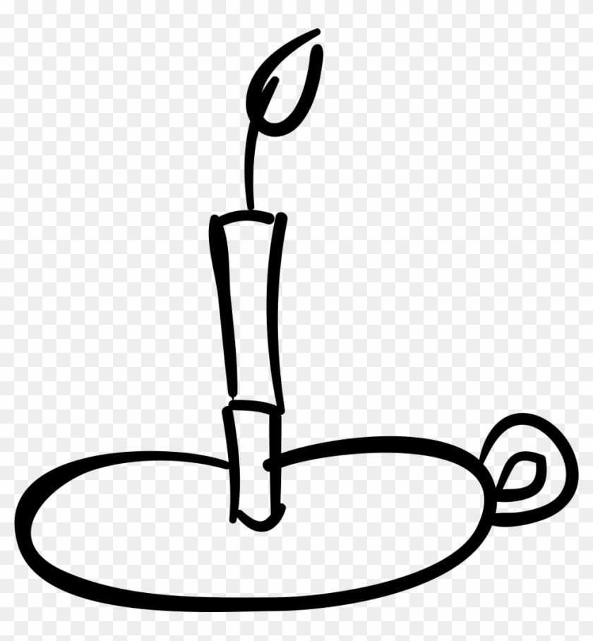 Png File Svg - Candle Outline Png Clipart