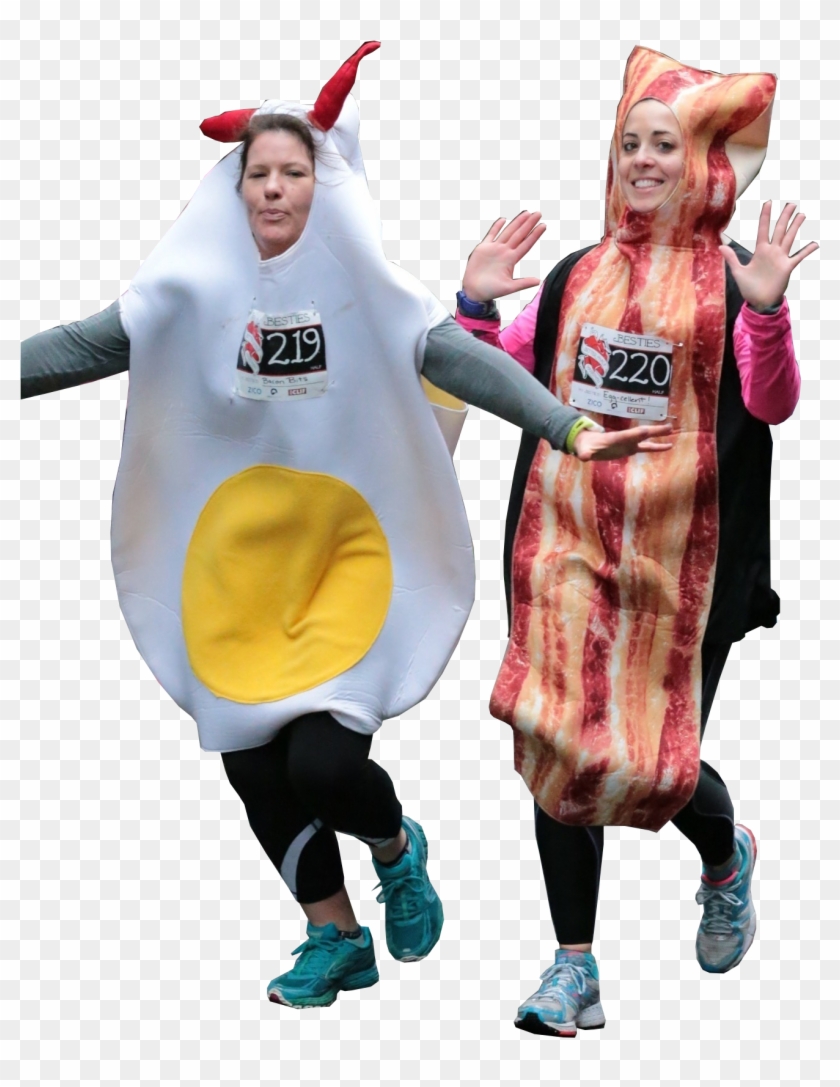 Eggs And Bacon - Mascot Clipart