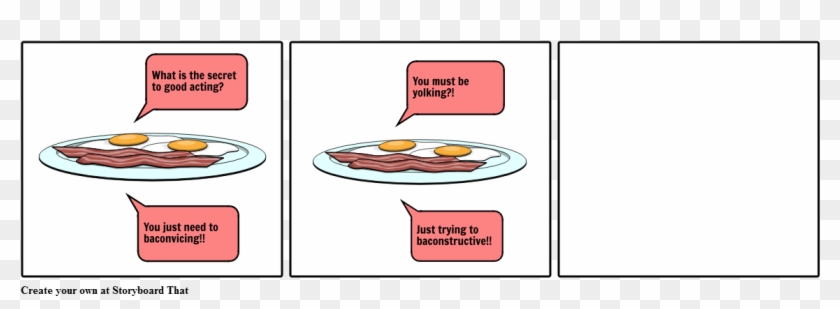 Bacon And Egg Pun Clipart #6015164
