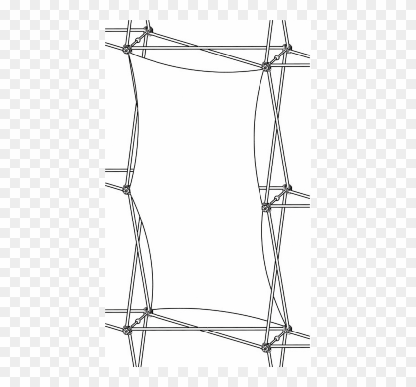 Xclaim Vertical Thread Fabric Graphic - Line Art Clipart