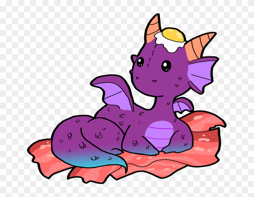 Bacon And Eggs Dragon By Ashley - Cartoon Clipart