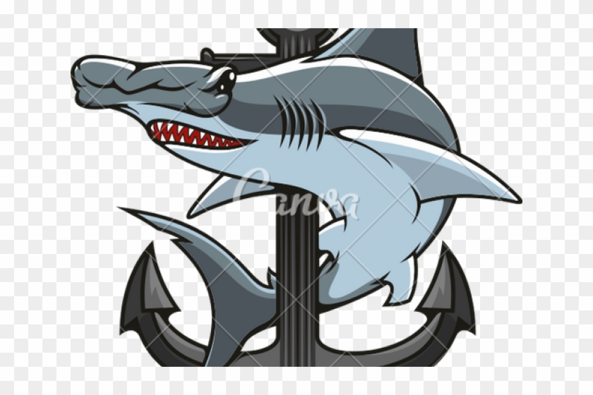 Cartoon Hammerhead Shark - Hammerhead Shark Clip Art - Png Download
