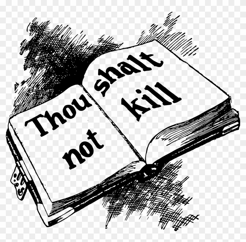 Ten Commandments The Part - Thou Shalt Not Kill Clipart #6015876