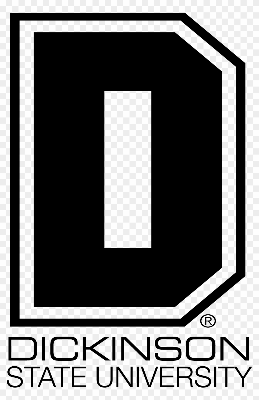 Logo Vertical Black Only - Dickinson State University Clipart