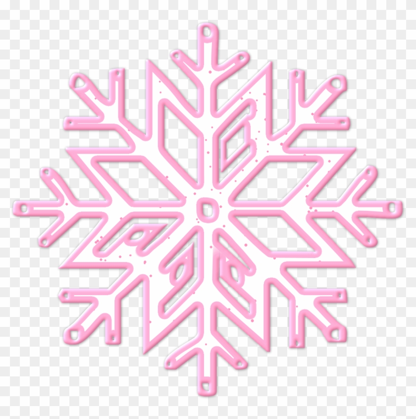 Pink Snowflake Png Transparent Background - Snowflake Clipart