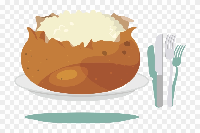 Baked Potato Png Clipart #6016554