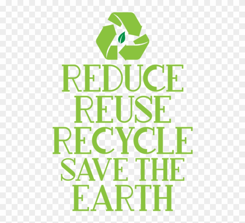 Reduce Reuse Recycle Save The - Graphic Design Clipart #6016744