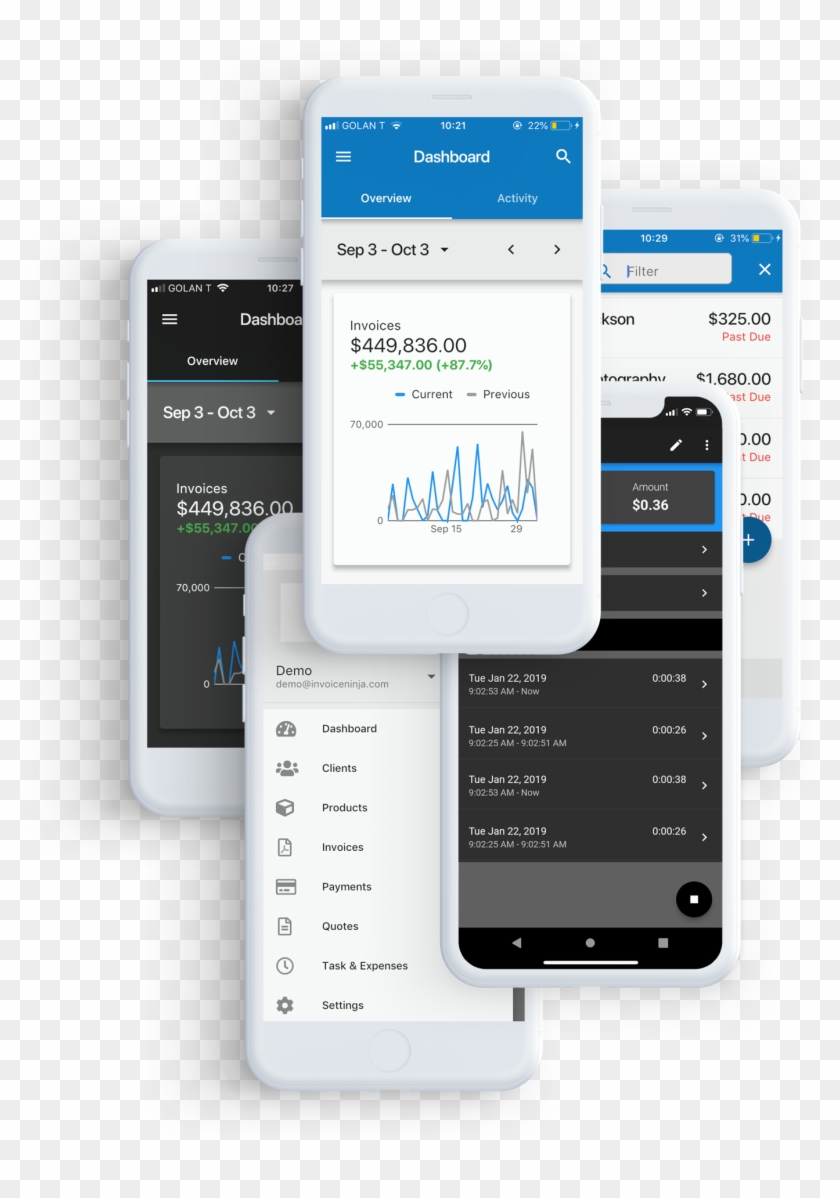 Invoice Ninja Is Proud To Share Our New Mobile Apps - Website Clipart #6016790