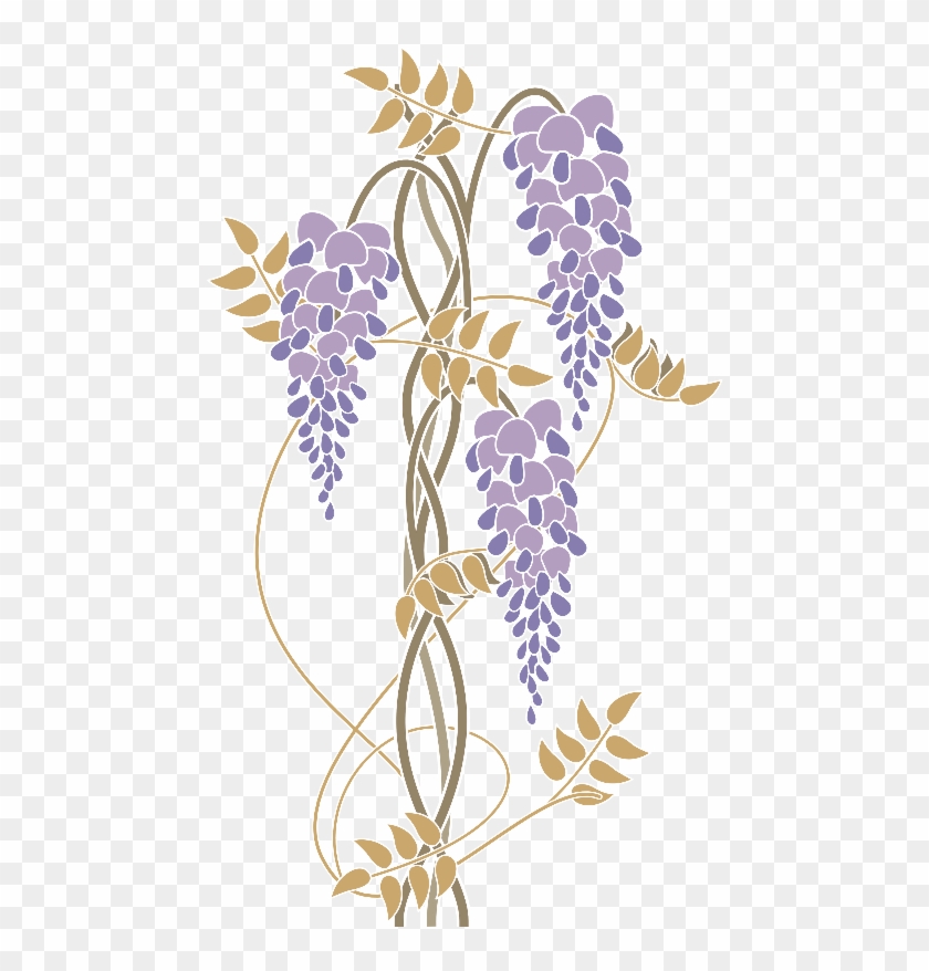 Art Nouveau Wisteria - Art Nouveau Clipart #6016823