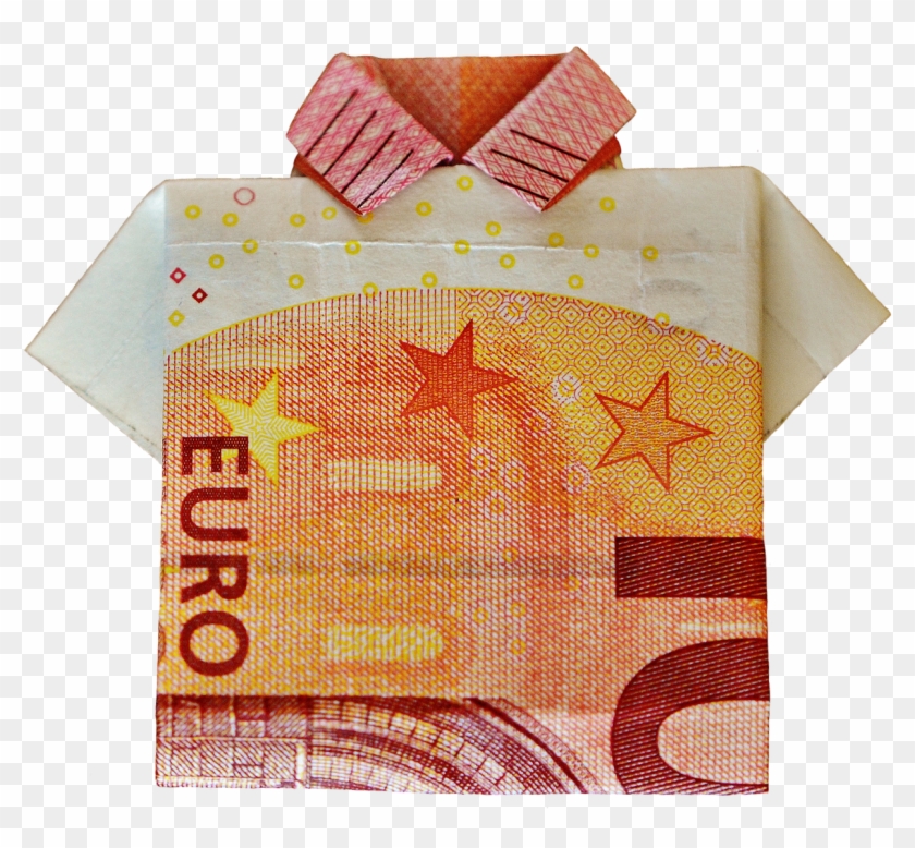 The Last Shirt,dollar Bill,10 Euro,folded,gift,money, - Face D Un Billet Dollars Clipart