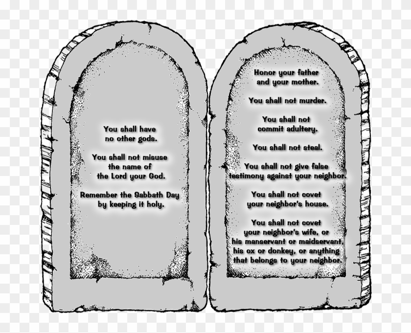 The Ten Commandments - Arch Clipart #6016887