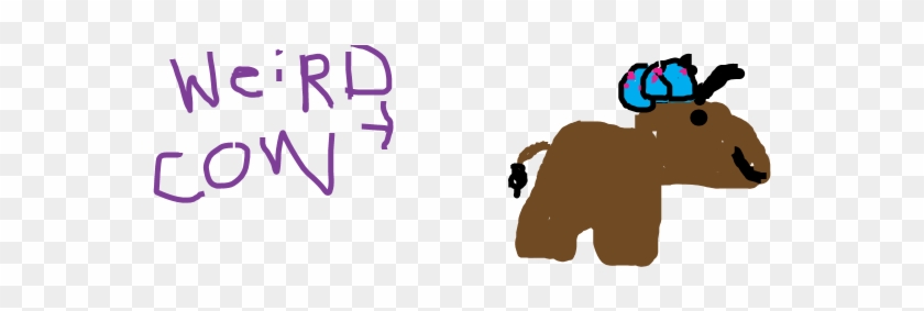 There Once Lived A Weird Cow - Animal Figure Clipart