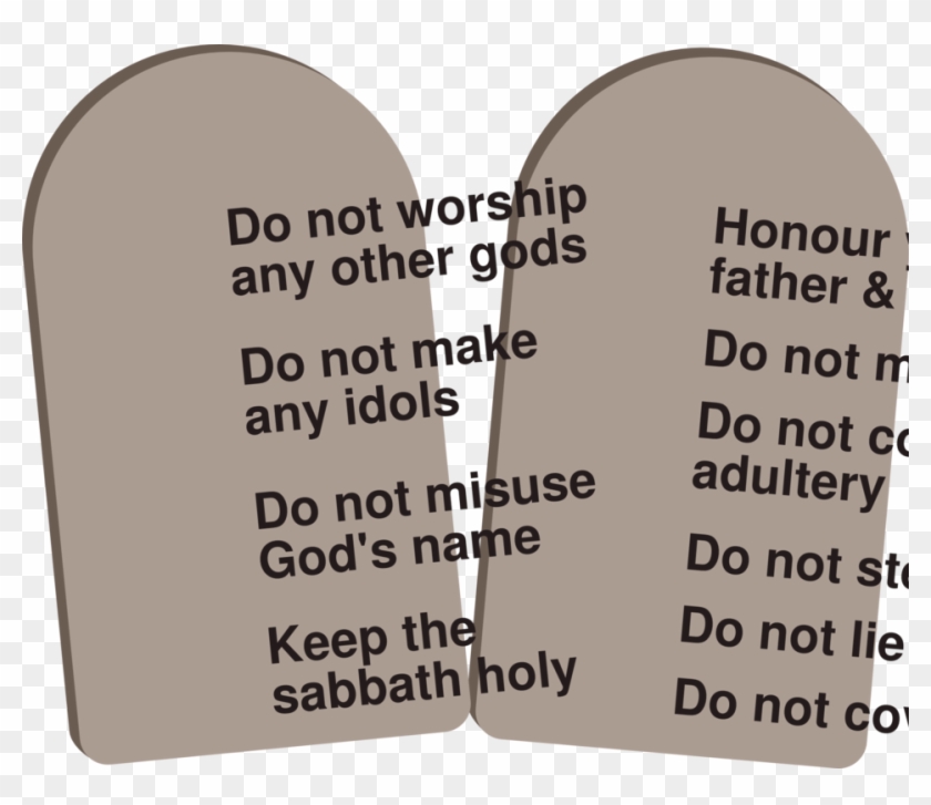 Ten Commandments - Tan Clipart