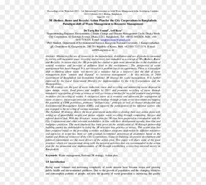 Pdf - Article About 3r Reduce Reuse Recycle Clipart