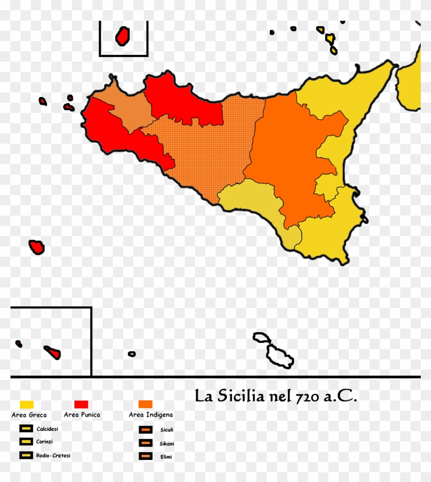 Administrative Map Of Sikelia - Tre Valli Della Sicilia Clipart