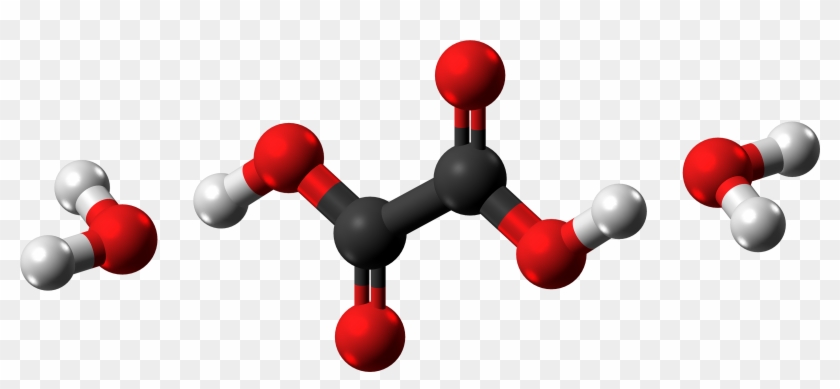 Oxalic Acid Dihydrate Molecules Ball From Xtal - Acid Clipart