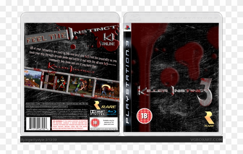 Killer Instinct 3 Box Art Cover - Killer Instinct Para Ps4 Clipart