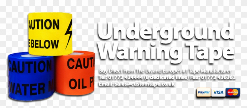 Underground Warning Tape From The Uk's - Underground Warning Tape Banner Clipart #6018526