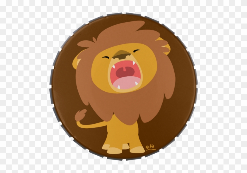 Lion Cartoon Group Cute Merch Collection By Ⓒ - Roaring Cute Lion Animated Clipart #6018561