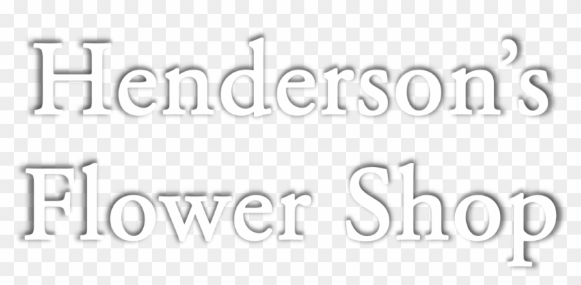 Henderson's Flower Shop - Calligraphy Clipart
