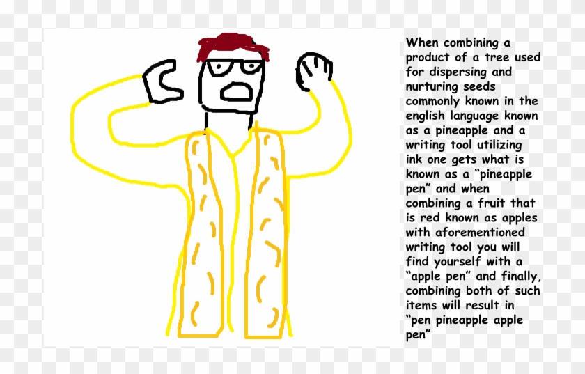 Asian Man Combines Fruit And - Illustration Clipart
