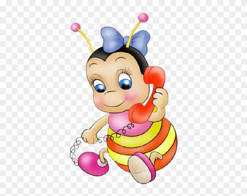 Baby Cartoon Bees Are Free To Copy For Your Own Personal - Honey Bee Drawing Cartoon Clipart