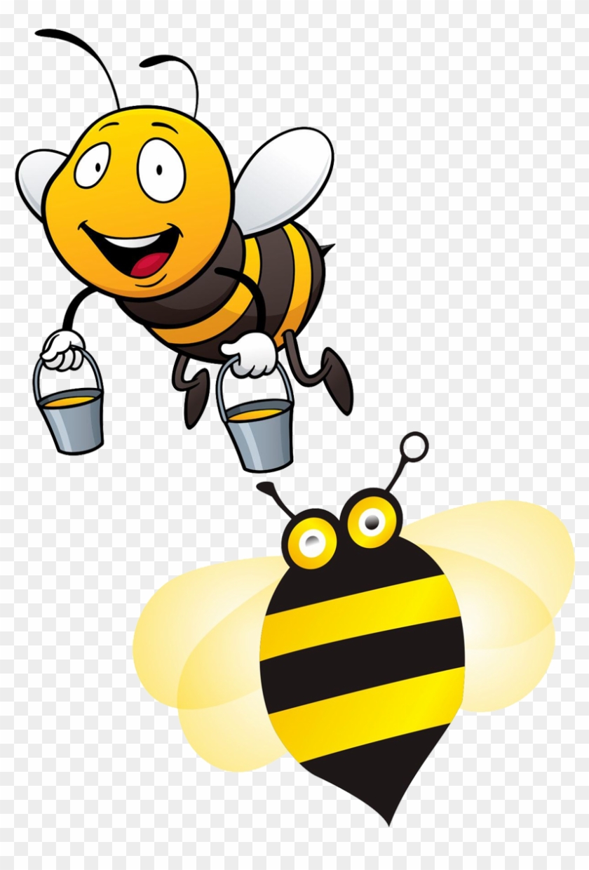 Bee Clip Art - Honey Bee Bee Cartoon Drawing - Png Download