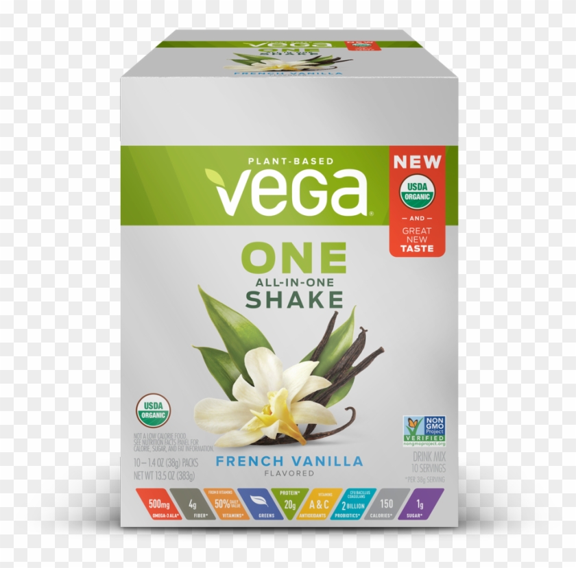 Vega One Organic All In One Shake, French Vanilla - Vega Protein Salted Caramel Clipart #6020281