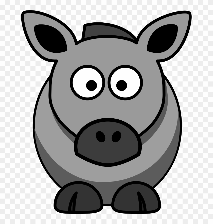 Free Cartoon Horse Grey - Clipart Cartoon Animals Horse - Png Download #6020404