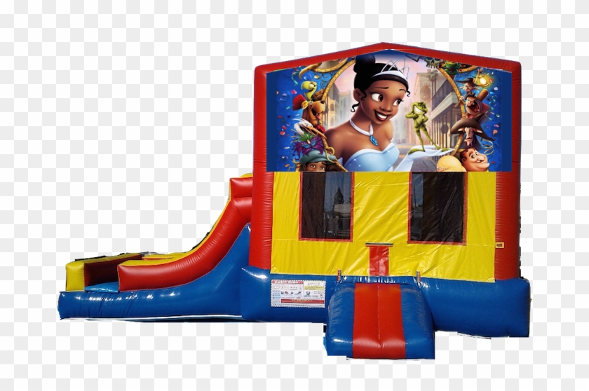 2 Lanes Side Slide Jumper Princess And The Frog $180/day - Princess And The Frog Clipart #6020595