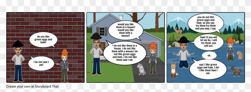 Green Eggs And Ham - Cartoon Clipart