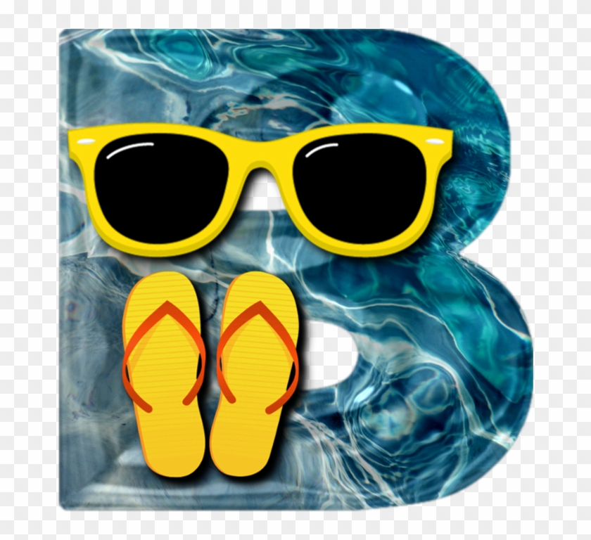 Alfabeto Praia Óculos Amarelo Png, Yellow Glasses Alphabet - Visual Arts Clipart #6020729