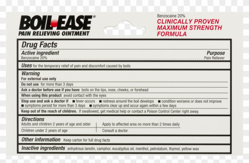 Drawing Sauve Boil Ease - Ingredients Boil Ease Clipart